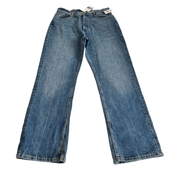 DL1961 Emilie Ultra High Waist Split Hem Straight Leg Jeans New Size 33 - Picture 2 of 13